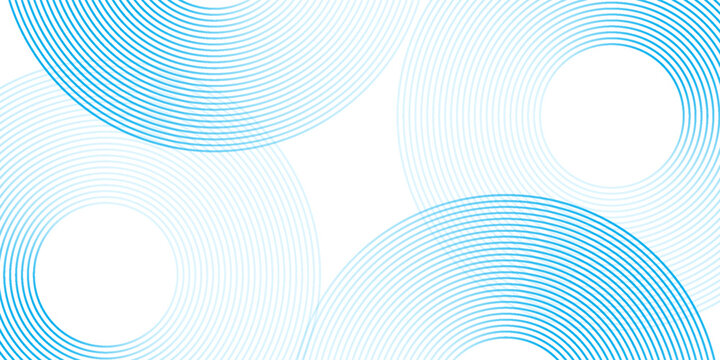 Simple abstract background blue white gradations circle effect shape creative, bright good