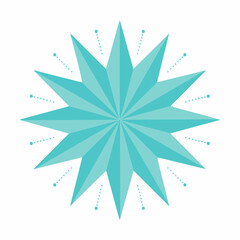 Obraz premium Abstract Geometric Starburst Design