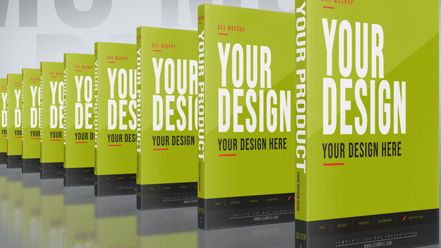 Multiple Box Mockup Scenes