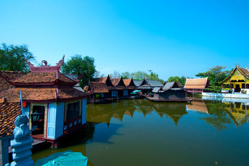 Naklejka premium Ancient Siam the architectural attractions, Bangkok, Thailand.