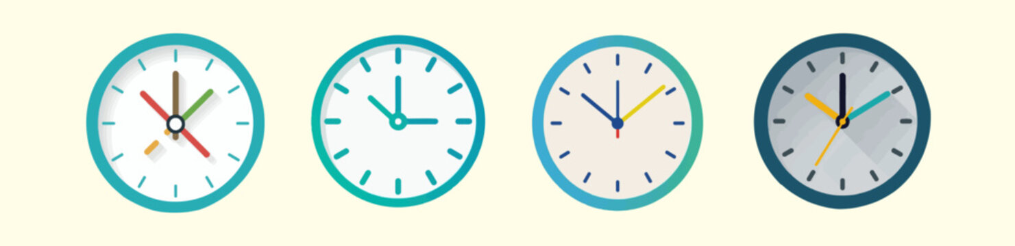 Clock Vector 4 Am