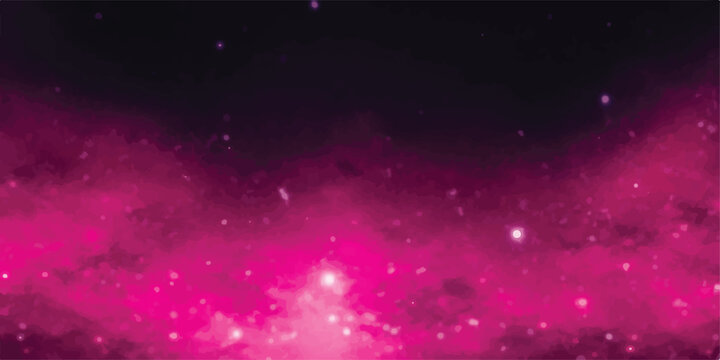 Deep pink space nebula with distant starfield and cosmic clouds science fiction space exploration universe astronomy starfield background astrophysics celestial astrophotography starlight
