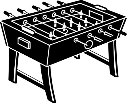 Foosball table vector illustration