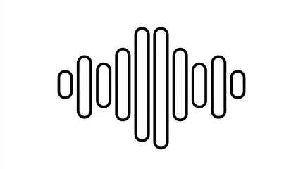 Sound wave pattern graphic design element. © pleci