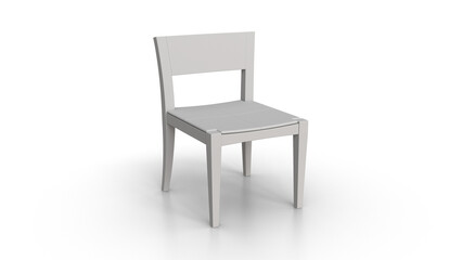 Obraz premium Wooden Chair 3D Rendering 