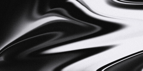 Fototapeta premium Abstract black and white wave texture with smooth flowing lines and high contrast monochrome pattern