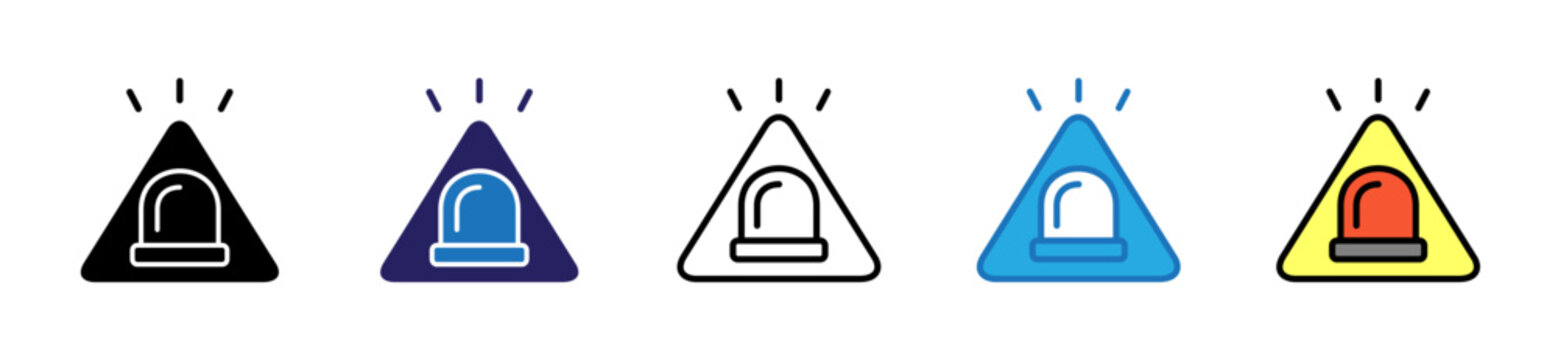 Incident Icon In Multiple Styles And Colors