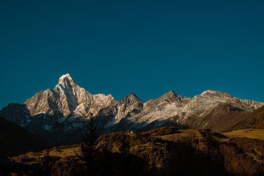 Snow-Capped Mountains in Sichuan Aba Region, China