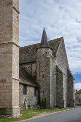 Obraz premium Church of Saint Martin of Sourdun. Sourdun is a French town and commune, in the Île-de-France region, Seine-et-Marne department.