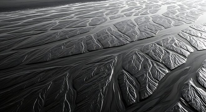 Close-up view of a textured, wrinkled surface with a cracked pattern