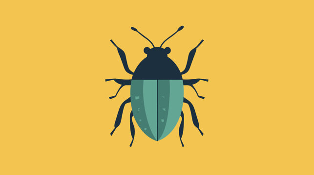 Defects No defects found. Beetle in navy and teal on yellow backdrop palette!!!