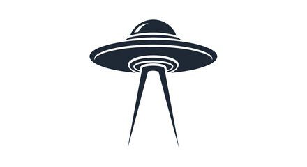 Flying Saucer Icon - Unidentified Flying Object Silhouette © Hanna