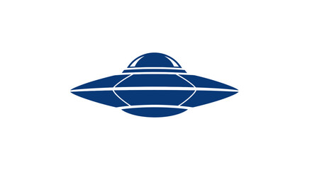 Flying Saucer Icon, Sci-Fi UFO Graphic © Hanna