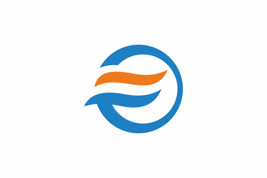 Letter F Circle Air Logo 