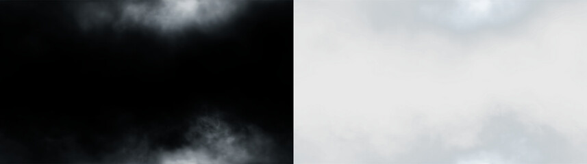 Clouds drift softly in the sky during the day with a muted backdrop and no clear features observed in the atmosphere, PNG with a light overlay © Liubov
