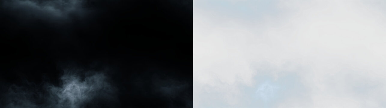 Clouds float in the sky on a bright day above an open landscape with no buildings or objects present in the scene, PNG with a light overlay