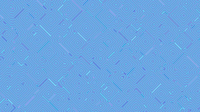 Abstract Glitchy Neon Diamond Geometric Line Pattern Loop