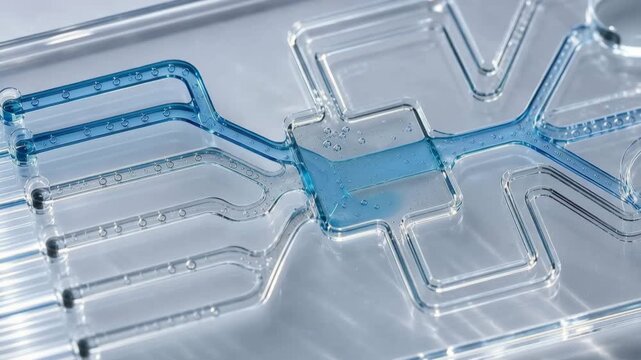 Microfluidic liquid lab chip