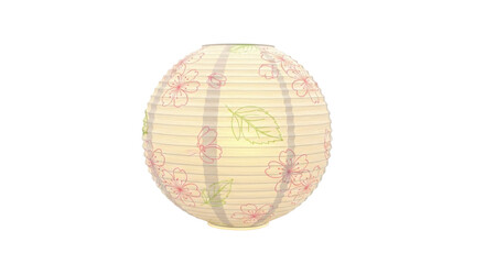 Obraz premium Delicate cherry blossom paper lantern