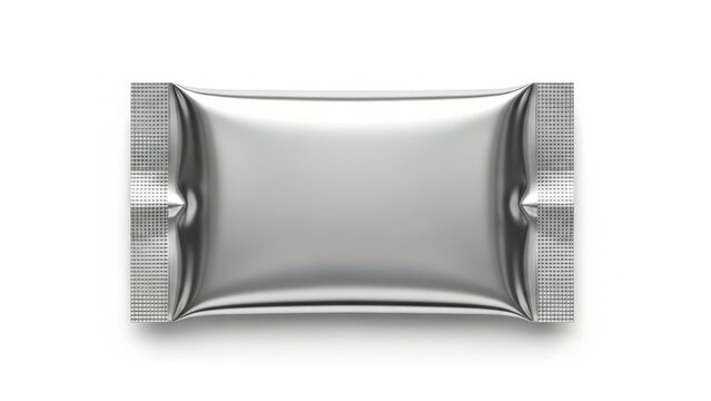 A sleek, modern, metallic barrette with a textured design on the sides