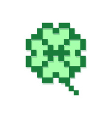 8bit 도트 네잎클로버 © COOLtype