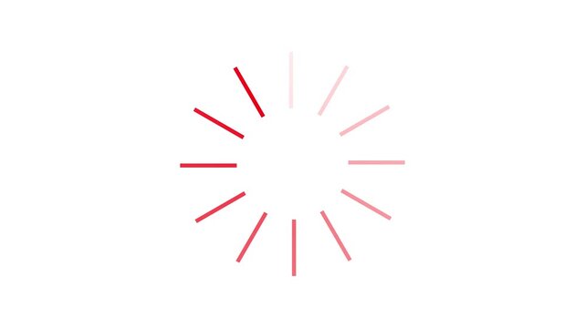 Please wait loading intermission animated. Spinning waiting icon on background. Loading circle animation. Seamless Loop, Loading circle animation.