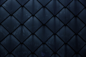 Diamond shaped fish scale tiled wall texture background © EnginKorkmaz