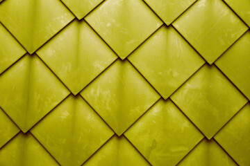 Diamond shaped fish scale tiled wall texture background © EnginKorkmaz
