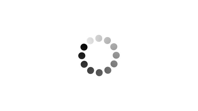 Animated of circle loading icon. Wheel loading. Loading circle icon animation. Animated of circle loading icon. Animated spinning waiting, circle loading processing