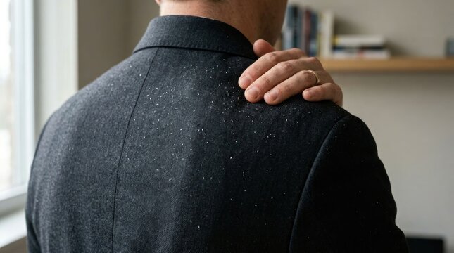 Man Touching His Shoulder Experiencing Pain or Discomfort.