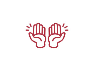 Obraz premium Warning Hands Gesture