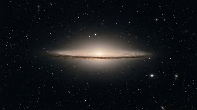 Spiral Galaxy in Deep Space Universe.