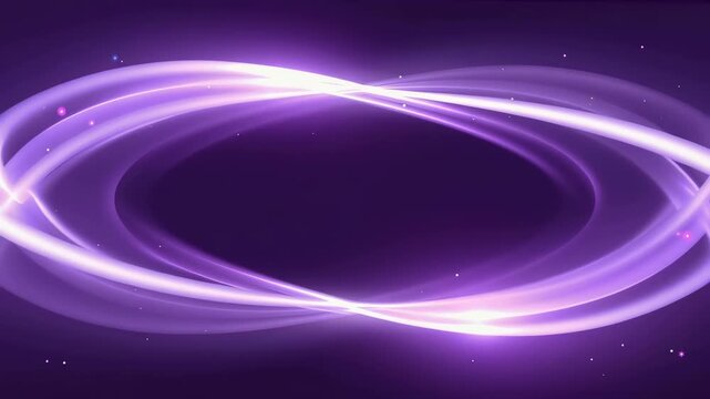 Rectangular frame made of soft energy waves gently flowing along the border