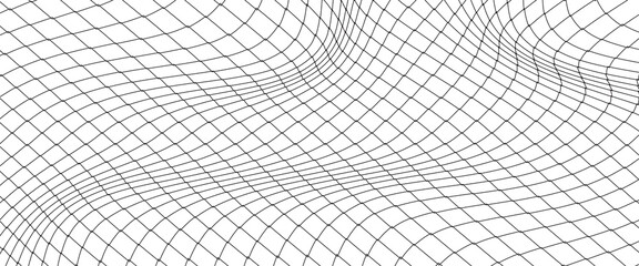 Mesh texture for fishing nets. Seamless black pattern for sportswear or soccer goal, volleyball net, basketball hoop, hockey, athletics. © Maidi