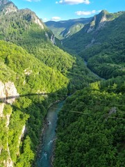 Looking down on a beautiful mountain river  © ukasz