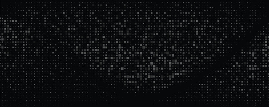 Dot white black wave technology texture background. Abstract big data digital concept. 3d rendering.