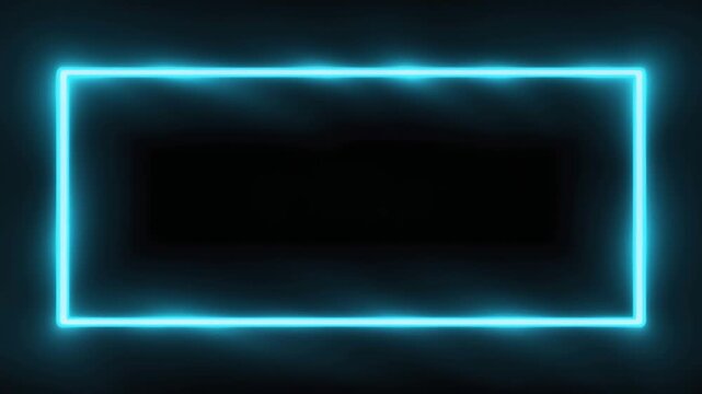 Rectangular frame forms from fast energy surge entering from all four corners