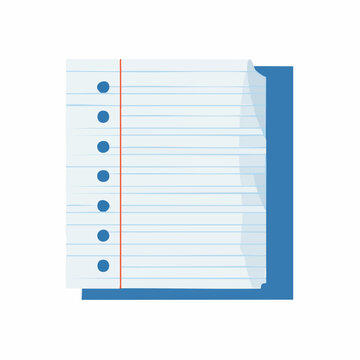 Lined Paper with Punch Holes