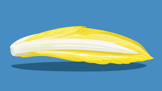 Stylized corn on the cob with yellow kernels and pale white core on blue vivid