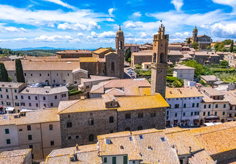 Naklejka premium View of Montalcino, in the province of Siena,Tuscany, Italy