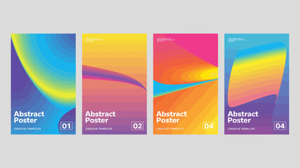 Fototapeta premium abstract poster templates gradient color design graphic art layout visual composition modern stylish creative template background pattern illustration vector digital marketing