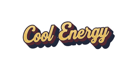 Fototapeta premium Vintage Cool Energy Logo Design