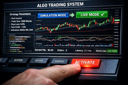 Activating Live Algo Trading System with Real-Time Market Data