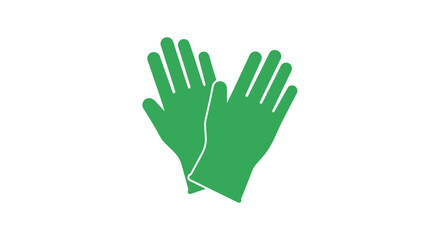 Obraz premium Illustration Of Green Gloves Depicting Protection, Health, And Safety Purposes
