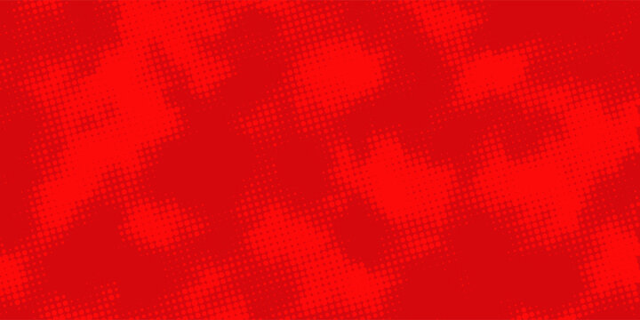 Contemporary red halftone background featuring abstract dot gradients and comic book aesthetics, suitable for posters, web banners, and commercial visuals.