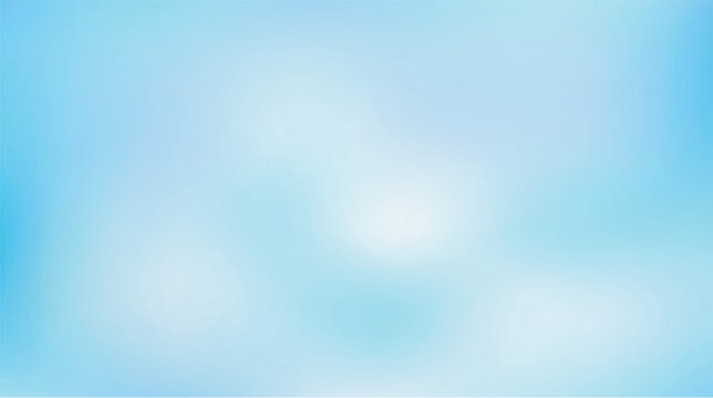 Soft blue gradient background blurry sky clouds