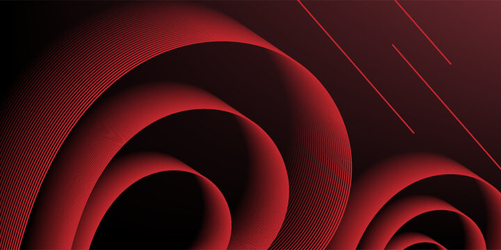 Abstract dark red background with elegant wavy moire line textures