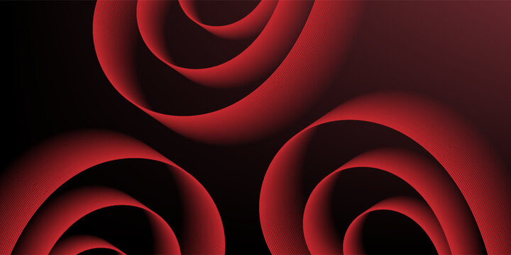 Abstract dark red background with elegant wavy moire line textures