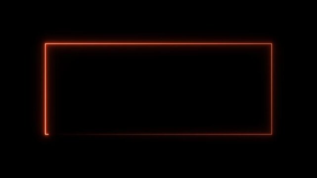 Arte Abstracto Ne&oacute;n con L&iacute;neas. Vibrant neon frame against a dark background, showcasing a bold and colorful design.