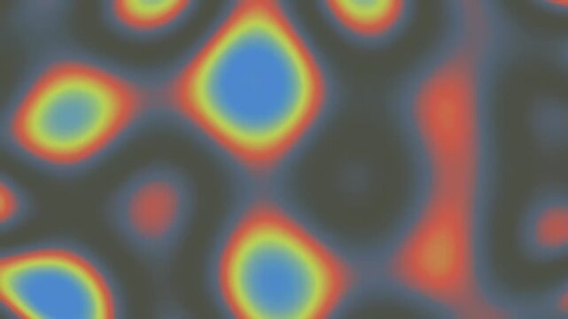 Liquid plasma morphing with vibrant thermal map color palette
